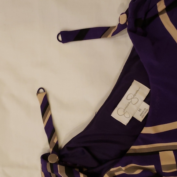 Jessica Simpson Purple,Tan & Black Dress size:M - Picture 10 of 15